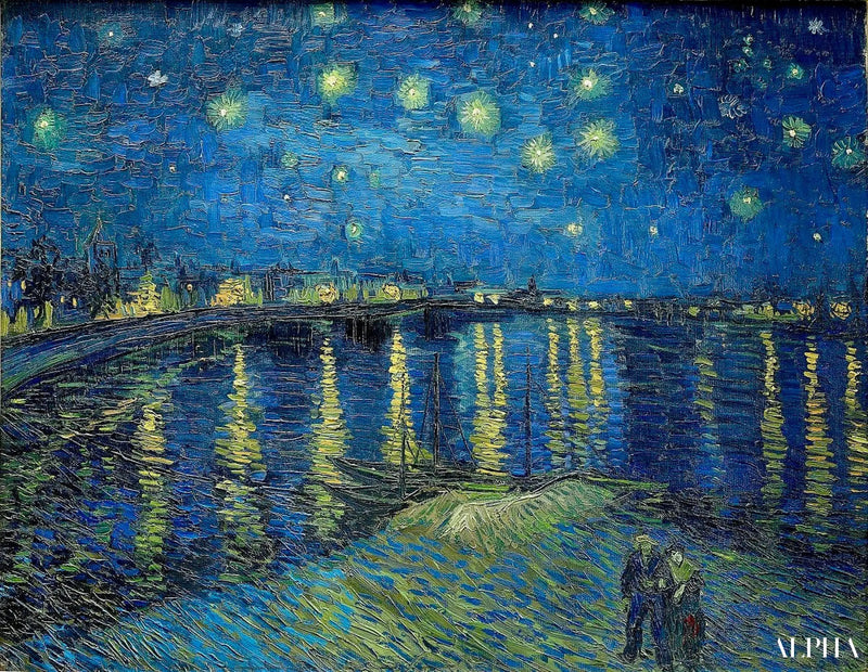 A Noite Estrelada sobre o Ródano - Vincent van Gogh