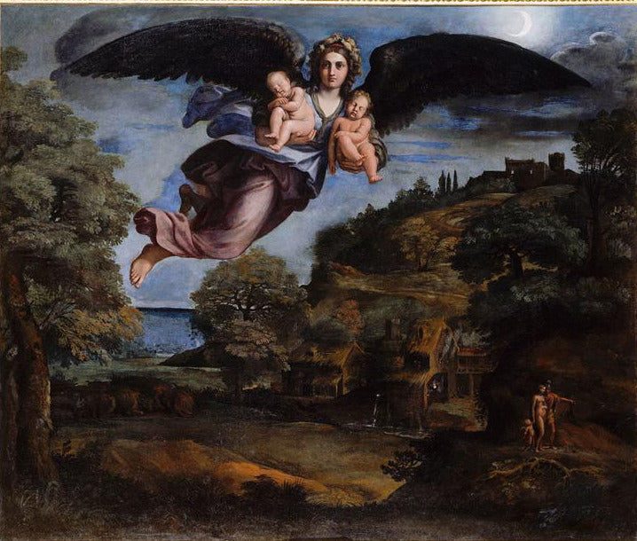 A Noite trazendo o Sono e a Morte - Annibale Carracci