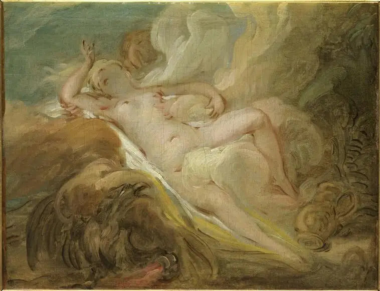 A ninfa Io e Júpiter - Jean-Honoré Fragonard