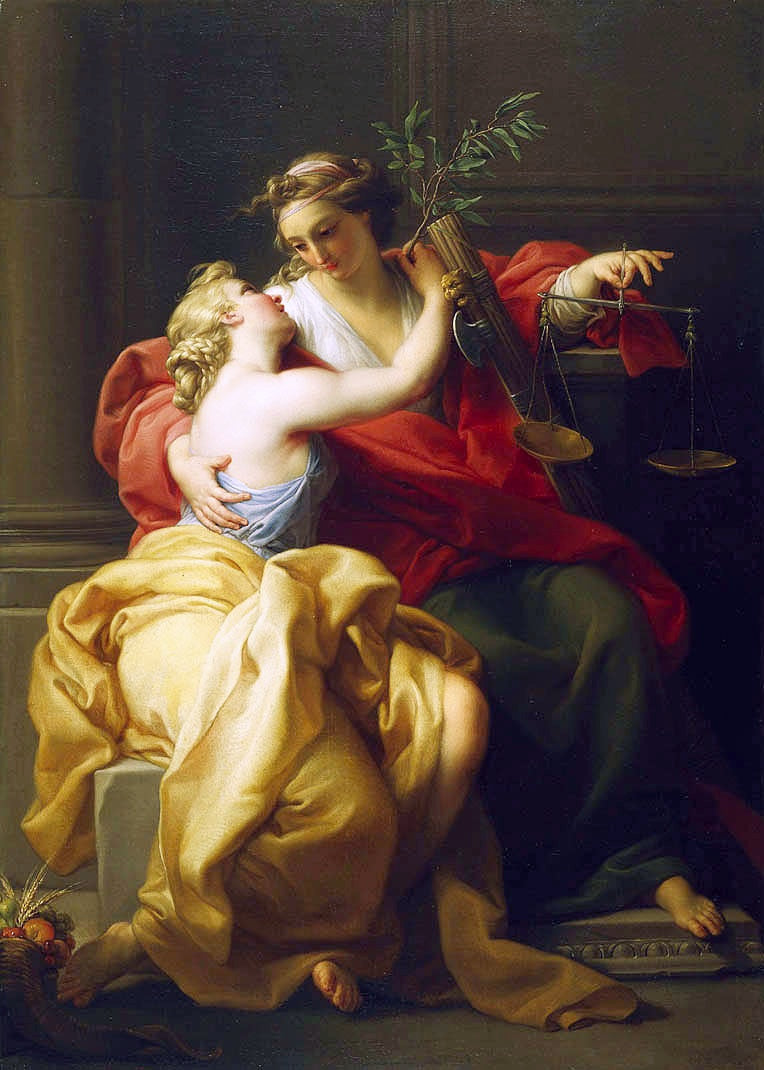 A Paz e a Justiça - Pompeo Batoni