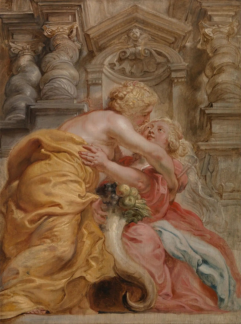 A paz que abraça a abundância - Peter Paul Rubens