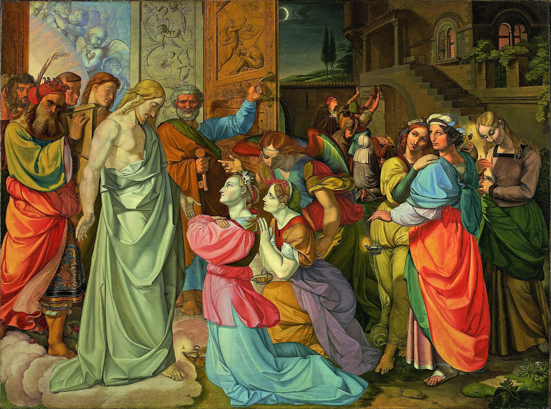A parábola das virgens prudentes e insensatas (incompleta) - Peter von Cornelius