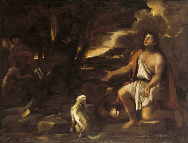 A parábola do filho pródigo: O porco arrependido - Luca Giordano