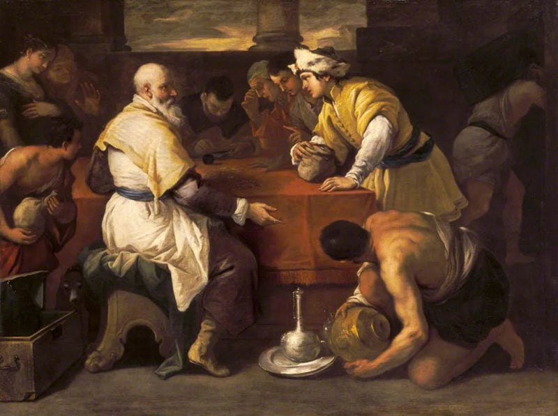 A parábola do filho pródigo: receber sua parte - Luca Giordano
