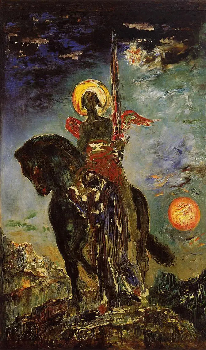 A Parque e o Anjo da Morte - Gustave Moreau
