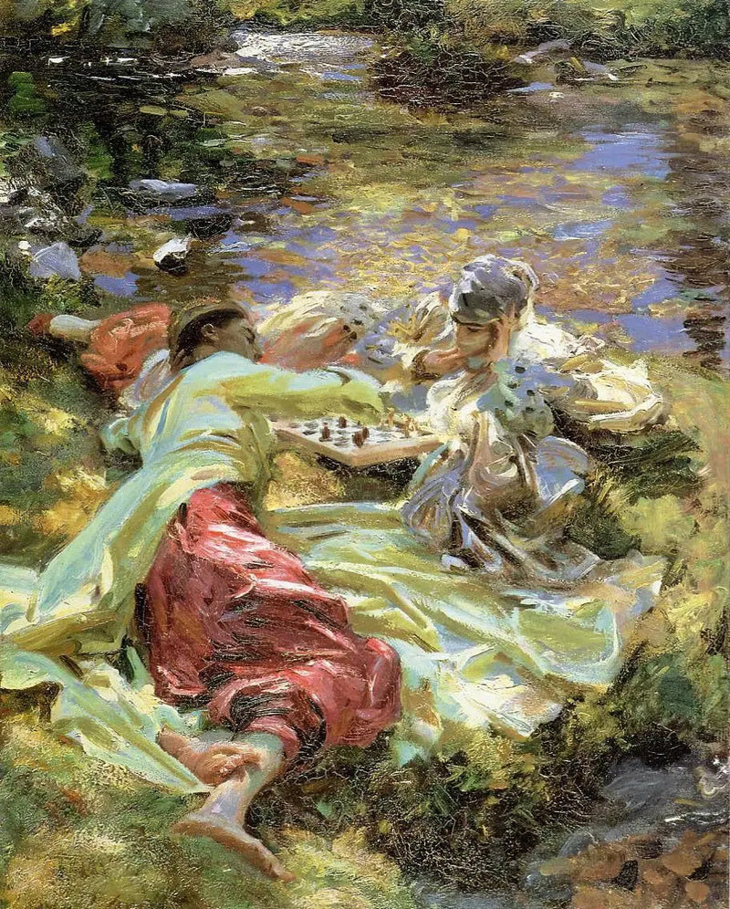 A partida de xadrez - John Singer Sargent