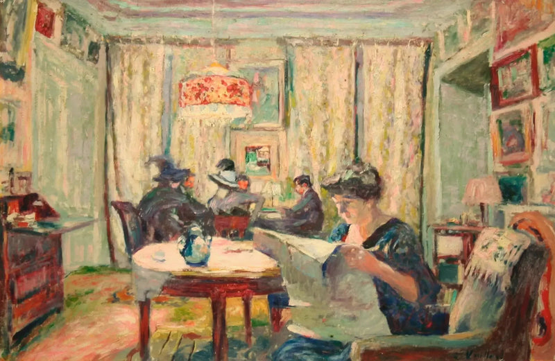 A parte de bridge - Édouard Vuillard