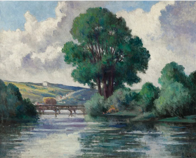 A passarela de Herville - Maximilien Luce