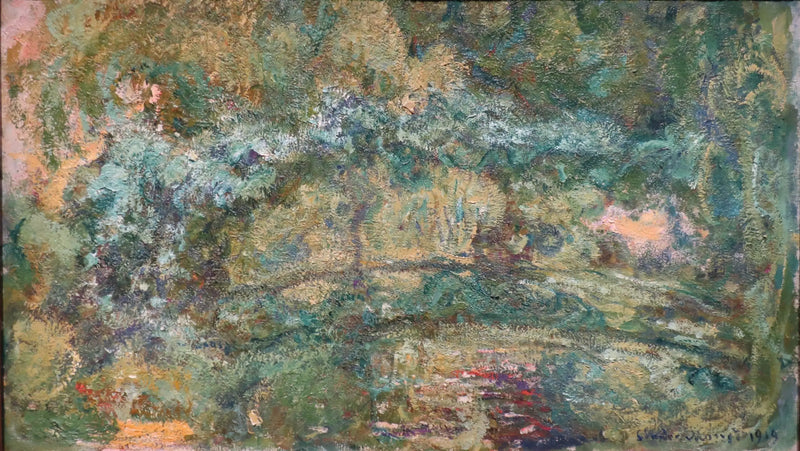 A passarela sobre o lago das ninfeias - Claude Monet
