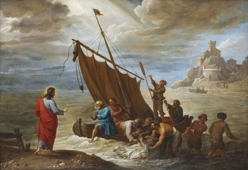A Pesca Milagrosa - David Teniers Júnior
