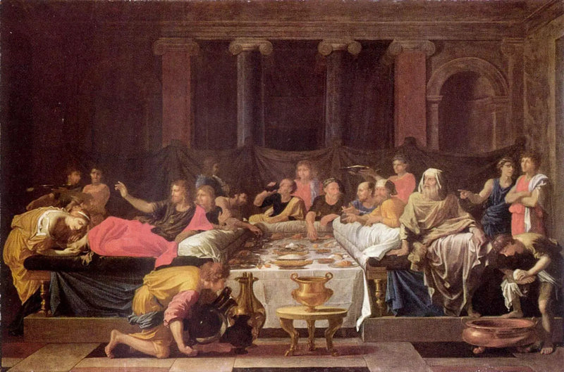 A Penitência ou A Ceia em Simão - Nicolas Poussin