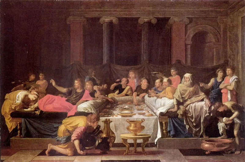 A Penitência ou A Ceia em Simão - Nicolas Poussin
