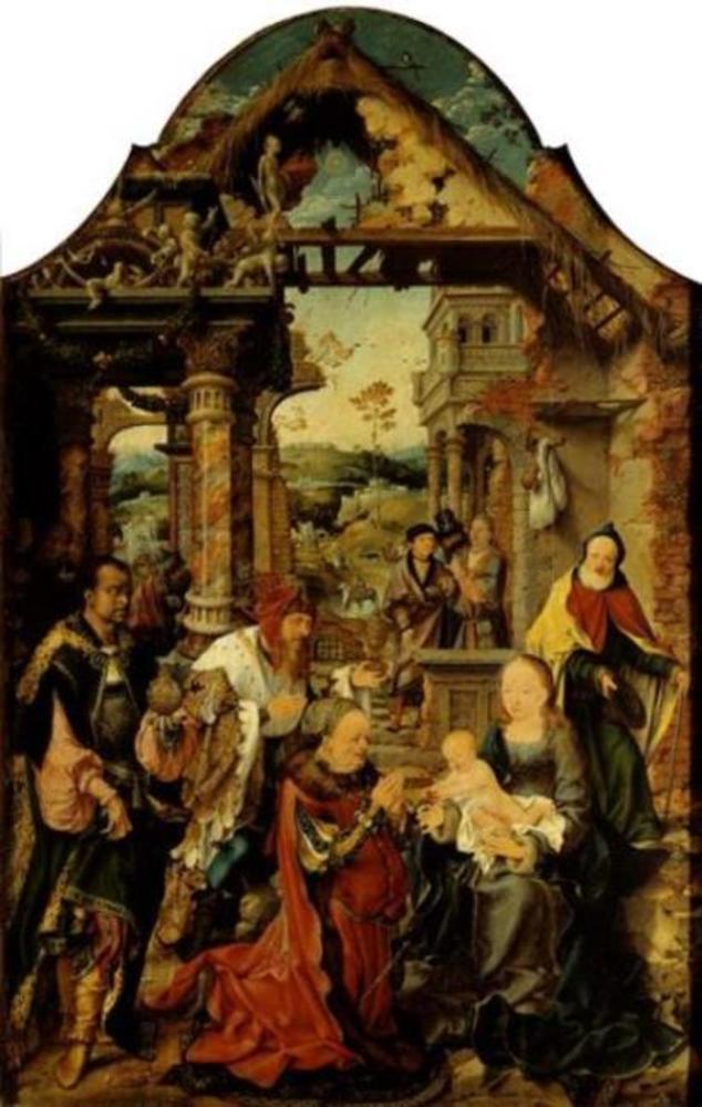 A Pequena Adoração dos Magos - Joos van Cleve