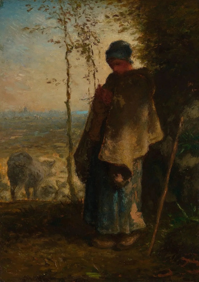 A pequena pastora - Jean-François Millet