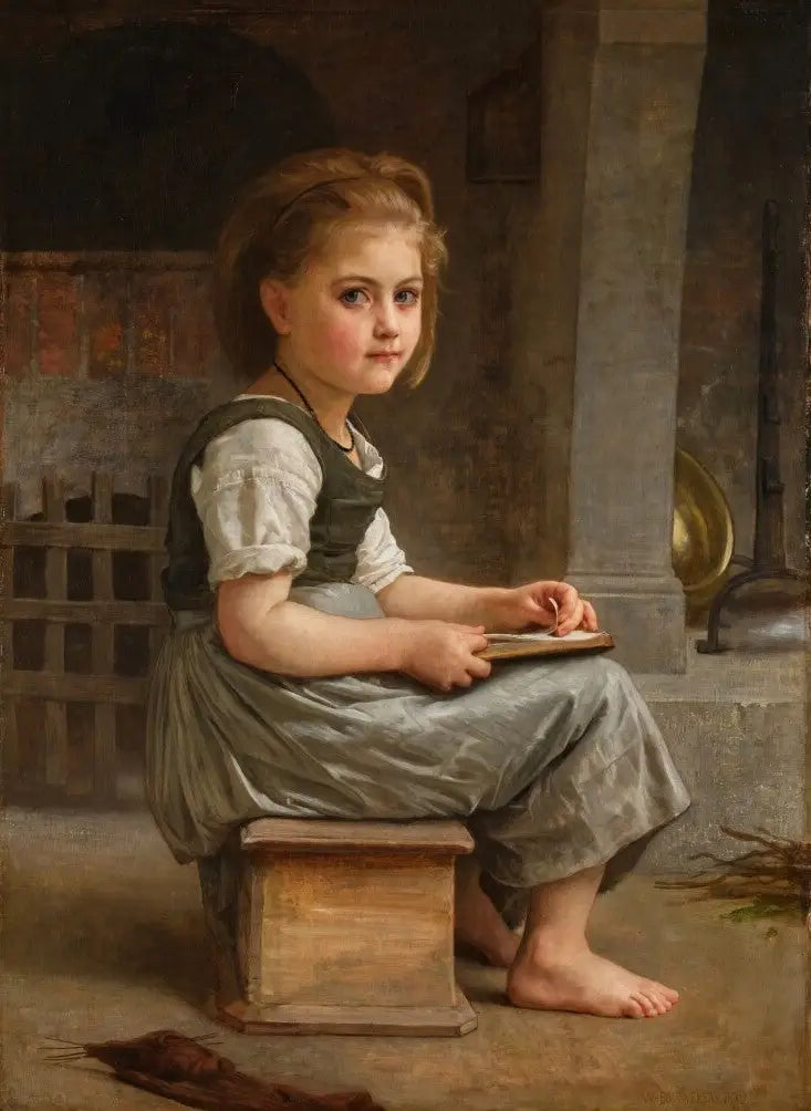 A pequena escolar - Bouguereau