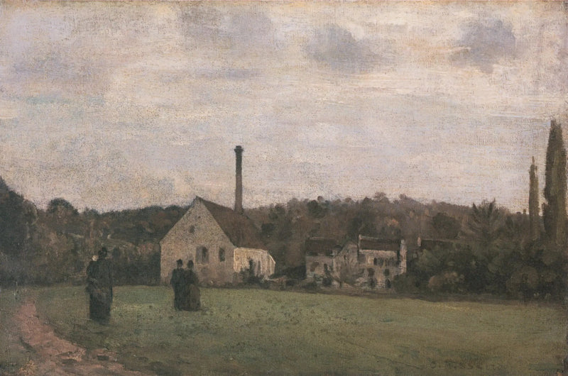 A Pequena Fábrica - Camille Pissarro