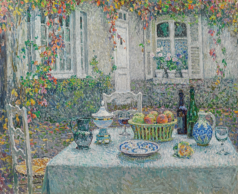 A pequena mesa - Henri Le Sidaner