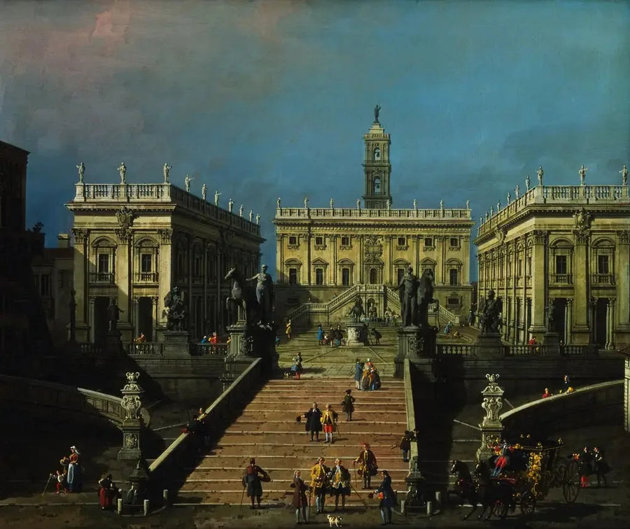Piazza del Campidoglio e a Cordonata - Canaletto