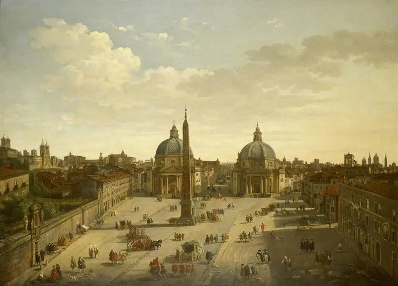A Piazza del Popolo, Roma - Giovanni Paolo Panini