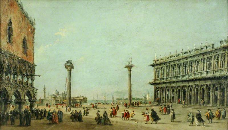 La Piazzetta, Venise - Francesco Guardi image 1 reproduction artisanale de tableau
