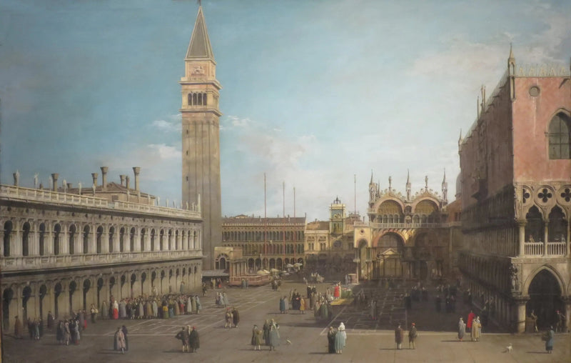 La Piazzetta, Veneza, para o Norte - Canaletto