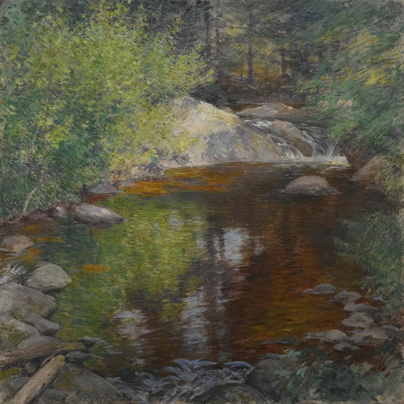 A piscina - Willard Metcalf