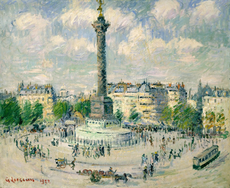 A Praça da Bastilha - Gustave Loiseau