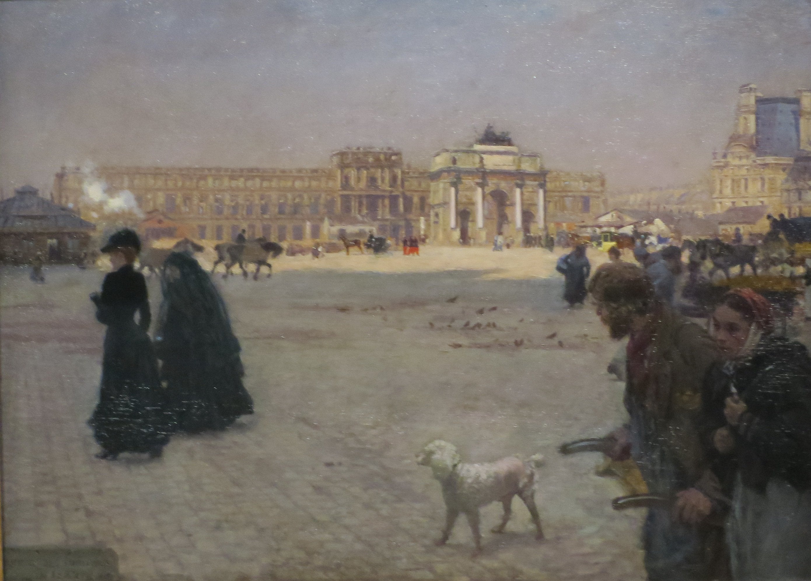 La Place du Carrousel - Giuseppe De Nittis image 1 reproduction de peinture à l’huile