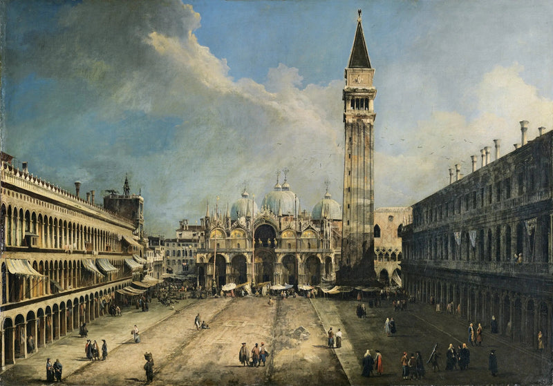 A Praça de São Marcos em Veneza - Canaletto