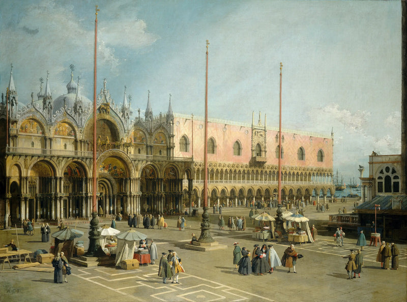 A Praça de São Marcos em Veneza - Canaletto