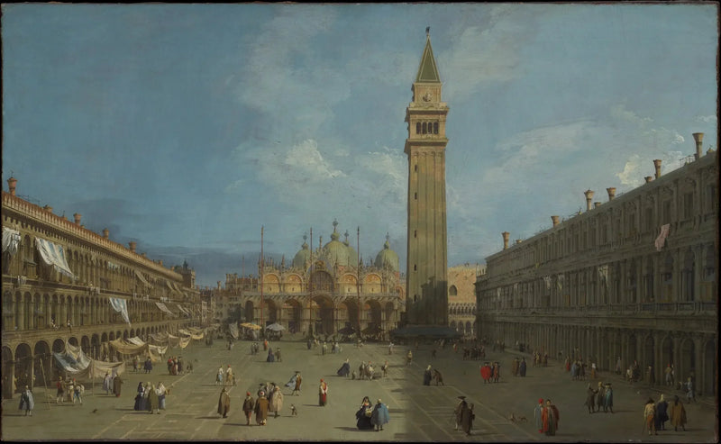 A Praça de São Marcos - Canaletto