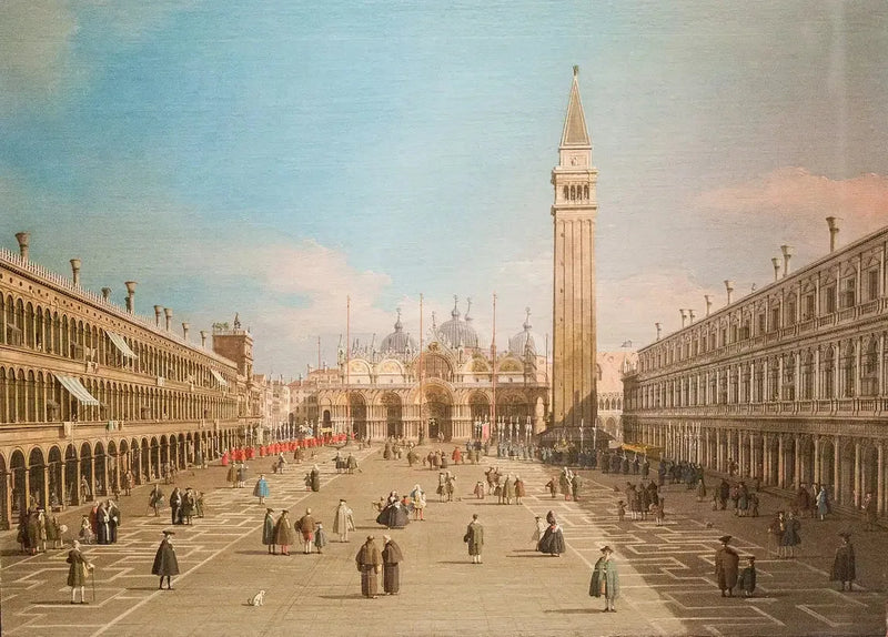 A Praça de São Marcos e a Basílica, Veneza - Canaletto