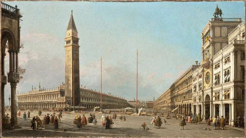 A Praça de São Marcos ao sul e a oeste - Canaletto