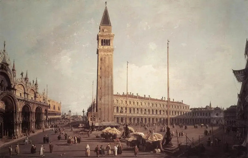 A Praça de São Marcos em direção ao sudoeste - Canaletto