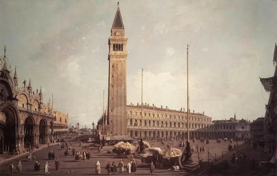 A Praça de São Marcos em direção ao sudoeste - Canaletto