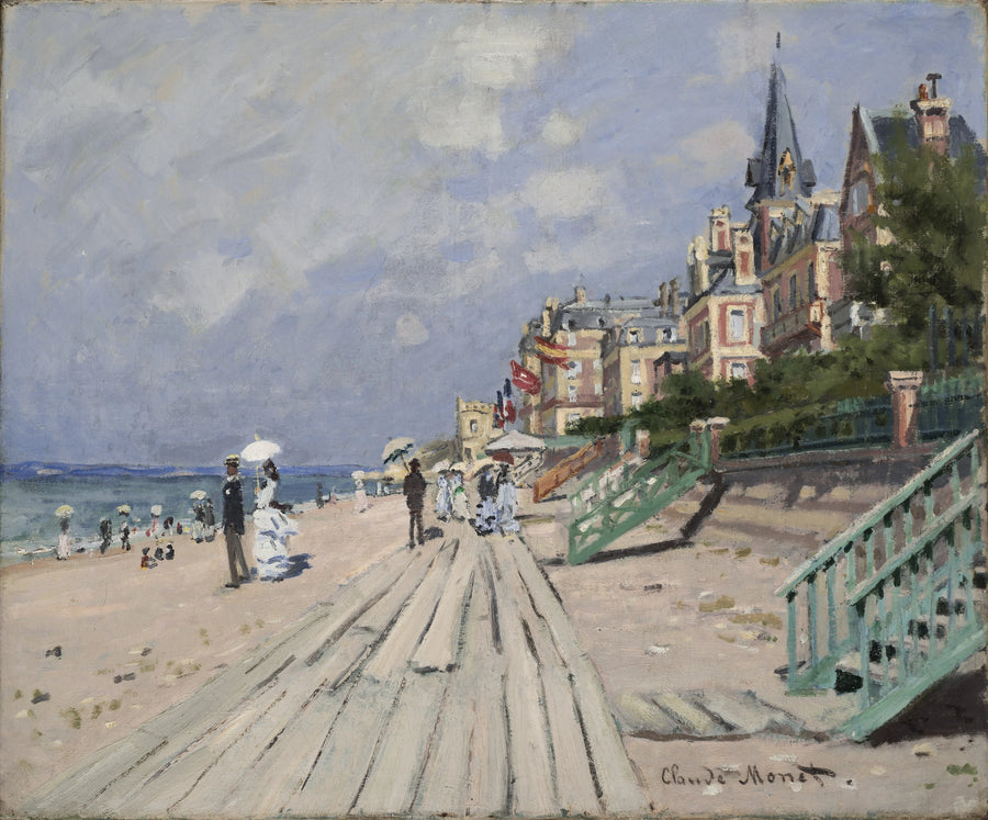 A Praia em Trouville W156 - Claude Monet