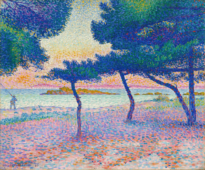 A praia de Saint-Clair - Henri-Edmond Cross