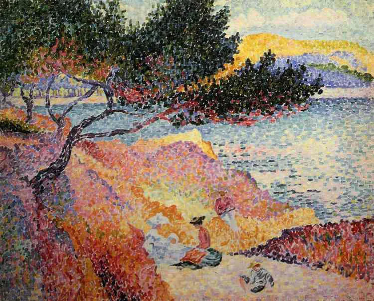 A Praia de Saint-Clair - Henri-Edmond Cross