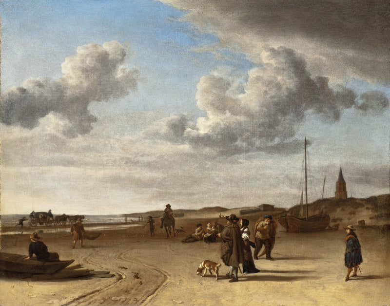 La plage de Scheveningen - Adriaen van de Velde