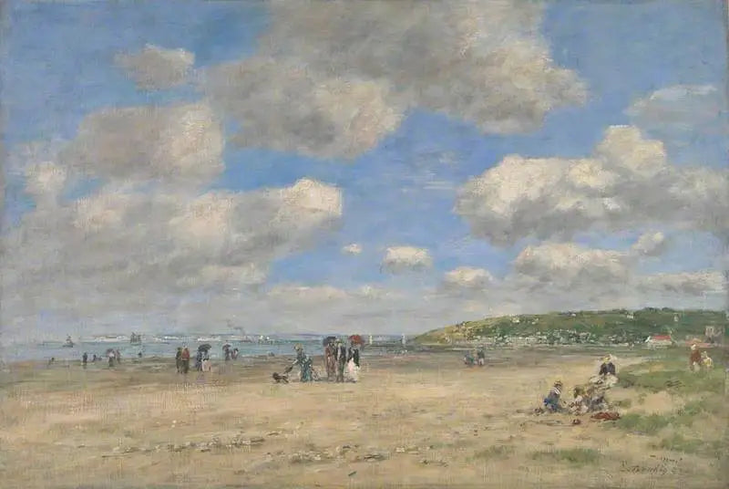 A praia de Tourgéville-les-Sablons - Eugène Boudin