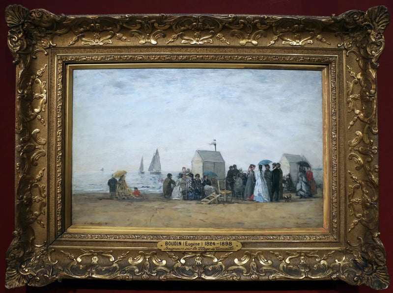 A praia de Trouville - Eugène Boudin