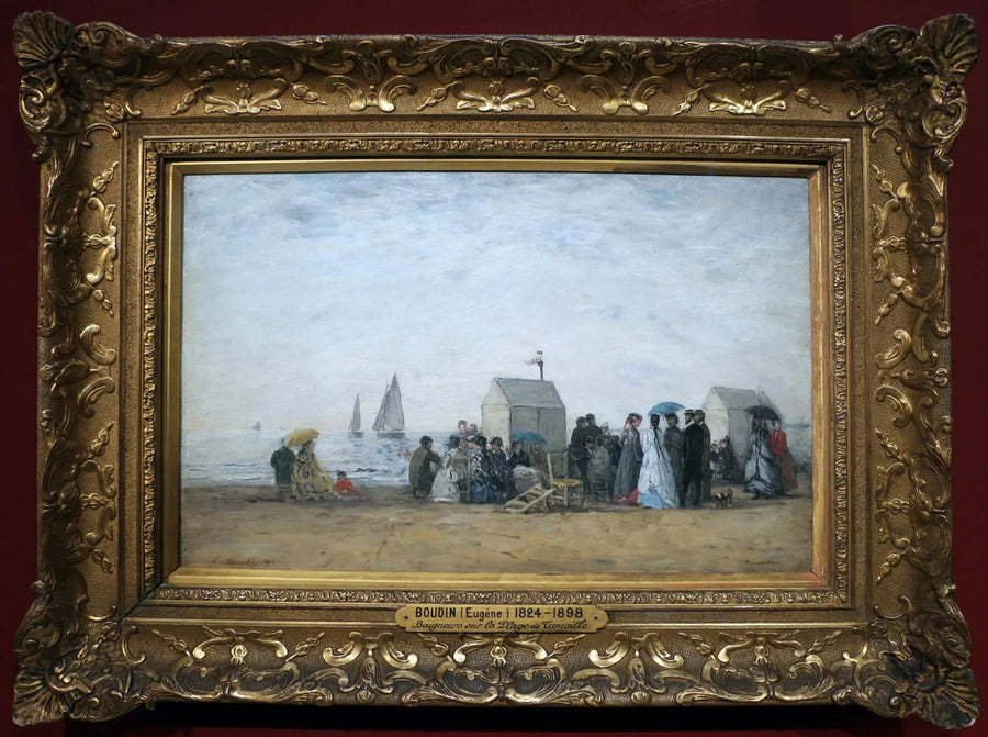 A Praia de Trouville - Eugène Boudin
