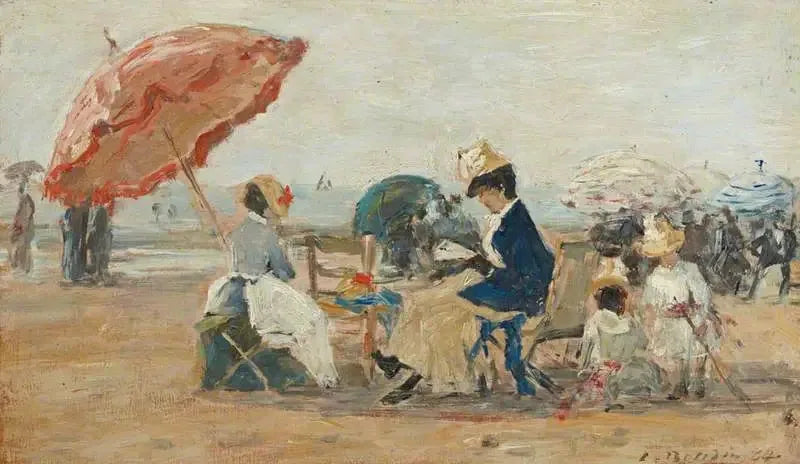 A praia de Trouville - Eugène Boudin