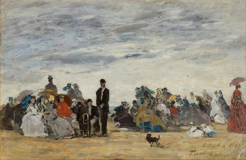 A Praia de Trouville - Eugène Boudin