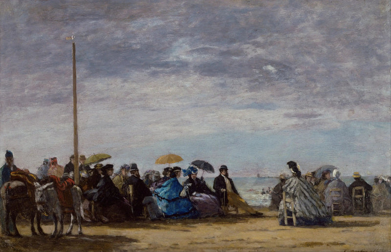 A Praia - Eugène Boudin