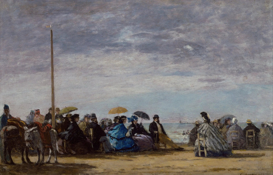 A Praia - Eugène Boudin