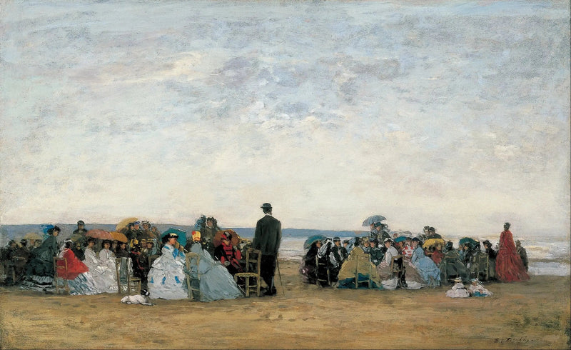 A Praia perto de Trouville - Eugène Boudin
