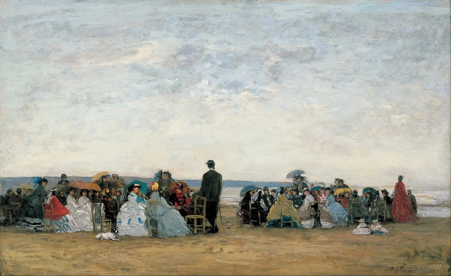 A Praia perto de Trouville - Eugène Boudin