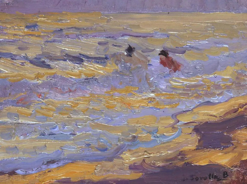 A Praia, Valência (Dois Banheiros) - Joaquín Sorolla