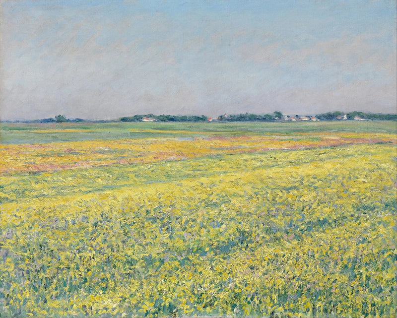 A planície de Gennevilliers, campos amarelos - Gustave Caillebotte